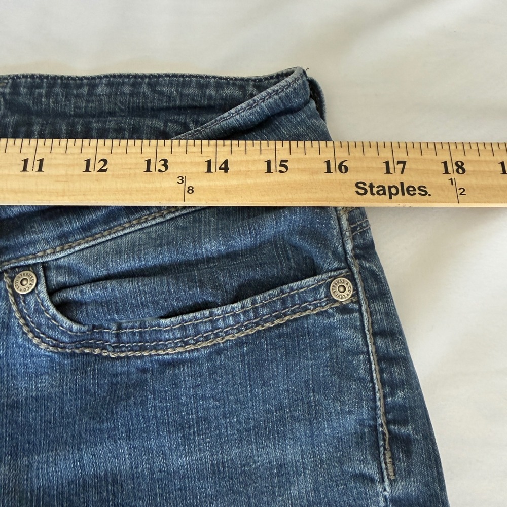 Levis 529 Curvy Skinny Leg Jeans Womens 12M Medium Wash Double Button 31 x 32 - Picture 6 of 11